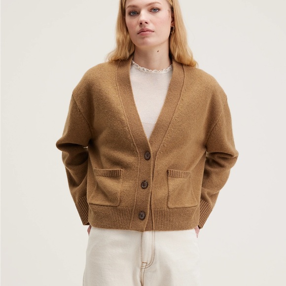 blumind Sweaters - Blumind | S | Camel Button-Up Cardigan
